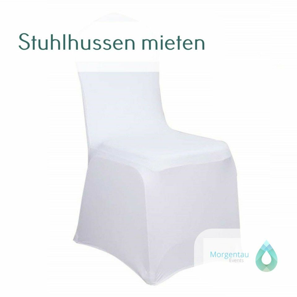 Hussen Verleih, stretch Stuhlhussen, Stuhlüberzug mieten leihen in Flensburg