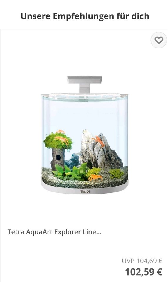 Nano Aquarium 30 L Tetra Aqua Art Explorer Line LED Halfmoon in Wesel