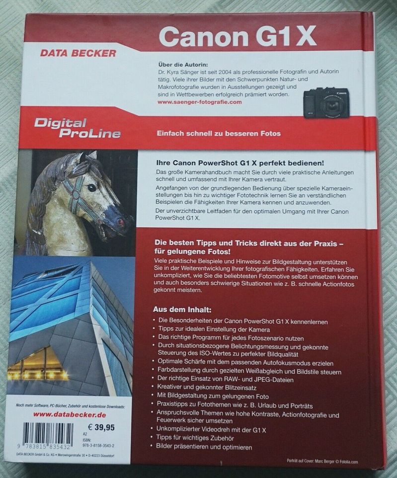 Canon G1X das Buch zur Kamera - wie neu in Wesel