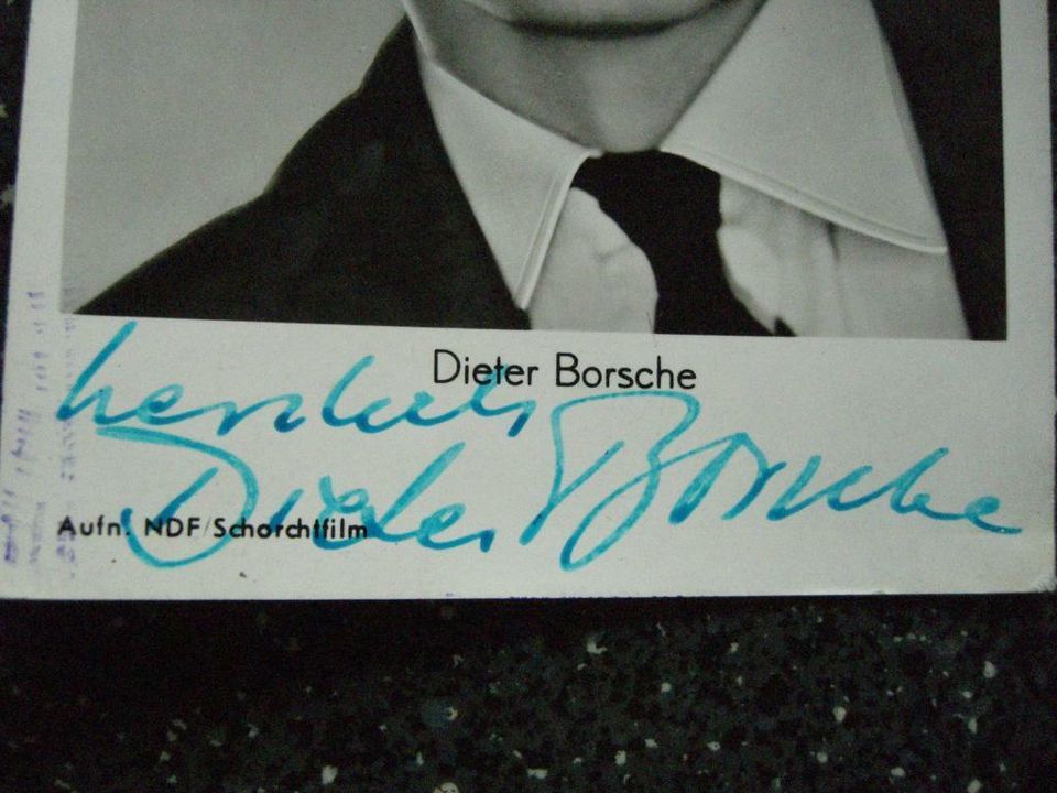 Autogramme MARIA SCHELL Joan Orleans DIETER BORSCHE Werner Preuss in Essen