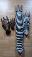 4 Stück Zebra Masken aus Holz Baden-Württemberg - Dunningen Vorschau