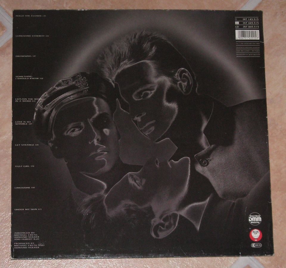 Hubert Kah Tensongs LP Vinyl 1989 Synth Disco Pop INT Cretu 80s in Hösbach