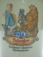 TOP 1982 Salvator Bierkrug Paulaner Thomasbräu 1 l Bier Krug Ton Baden-Württemberg - Herrenberg Vorschau