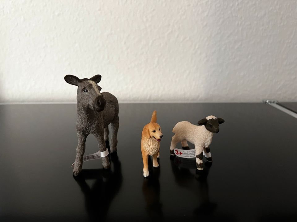 Schleich Tiere Esel, Schaf, Hund, Delfin in Dresden