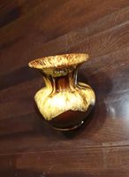 Vintage kleine Keramik Vase Fat Lava Braun Gelb Retro Hessen - Babenhausen Vorschau