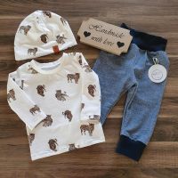 Sale♥️ Hose, Langarm Shirt, Beanie Mütze, Leopard, Größe 74/80 Baden-Württemberg - Trossingen Vorschau