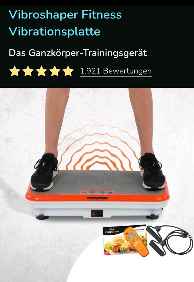 Vibrationsplate Fitnessgerät in Retschow 