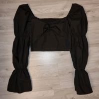 Damen Crop Shirt Gr.S schwarz, Puffärmel / Milkmaid/ Nordrhein-Westfalen - Leverkusen Vorschau