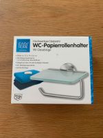 „NEU“ WC Papierrollenhalter Edelstahl mit Glasablage Rheinland-Pfalz - Langenlonsheim Vorschau