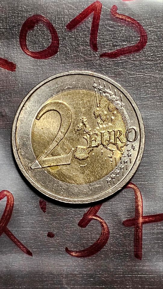 2 Euro Münze Hessen 2015 in Nürnberg (Mittelfr)