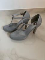Pumps Sandale mit Plateau grau Marco Tozzi 36 Hessen - Eichenzell Vorschau