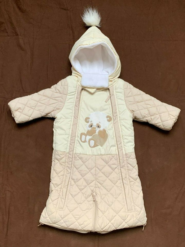 2 in1 Schneeanzug Schneesack Gr. 68 - 74 Baby UNISEX Baby Overall in Bad Essen