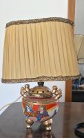 Alte lampe,öllampe,porcellan,vergoldet,china glass Hessen - Viernheim Vorschau