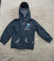 leichte Jungen Jacke Sweatjacke Gr. 116 mit Kapuze blau Speedway Bielefeld - Schildesche Vorschau