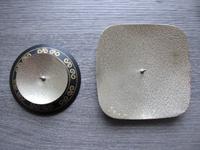Kerzenhalter, DDR, schwarz/gold, Durchmesser 7,5 und 9,5 cm Dresden - Klotzsche Vorschau