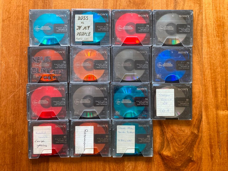 Sony MiniDisc Shock Absorbing Mechanism Color Collection in Bad Waldsee