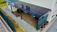 ☀️ SOLAR Terrasse Überdachung Pergola mit Photovoltaikanlage 5,6 x 3,6 m 4,2 kWp Solar Solarmodule Transparent Bifacial Aluminium Niedersachsen - Seesen Vorschau