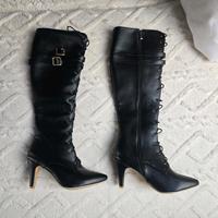 Hohe schwarze Lederstiefel Nordrhein-Westfalen - Brüggen Vorschau