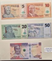 Nigeria 1 Satz Banknoten 5-500 Naira kassenfrisch Baden-Württemberg - Dauchingen Vorschau