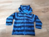 Kuscheljacke, Teddy, Fleece, Jungs, Gr. 74/80, blau gestreift Niedersachsen - Geestland Vorschau