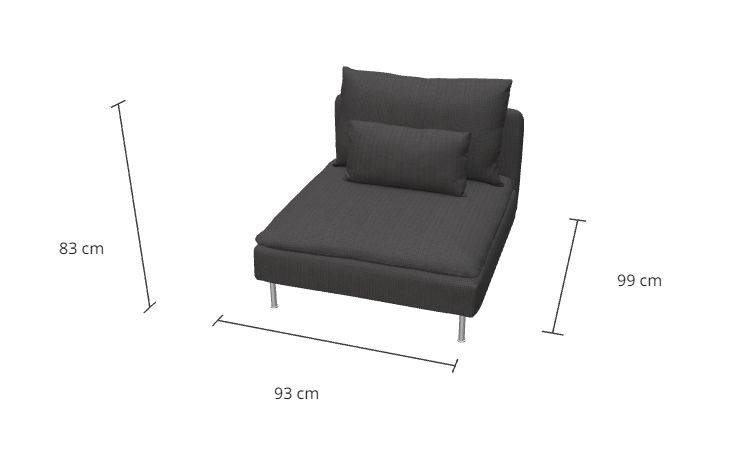 Ecksofa, 4-sitzig, dunkelgrau in Walldorf