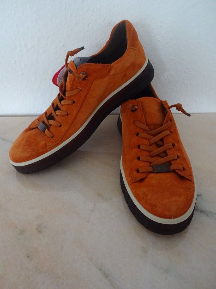 ara Bamboo High Soft Leder Sneaker Halb Schuhe orange 6 - 39 in Pforzheim