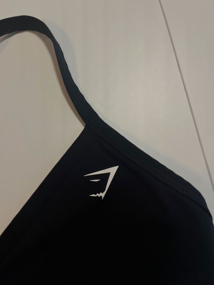 Gymshark Minimal Sports Bra schwarz blau weiß M in Saarbrücken