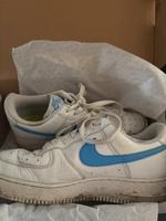 Stark gebrauchte Nike air force 1 mit blauen Akzenten. Saarbrücken-Mitte - Alt-Saarbrücken Vorschau