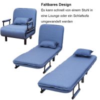 Schlafsessel,Schlafsofa,Klappbett,Gästebett, 3 in 1,Blau Thüringen - Rhönblick Vorschau