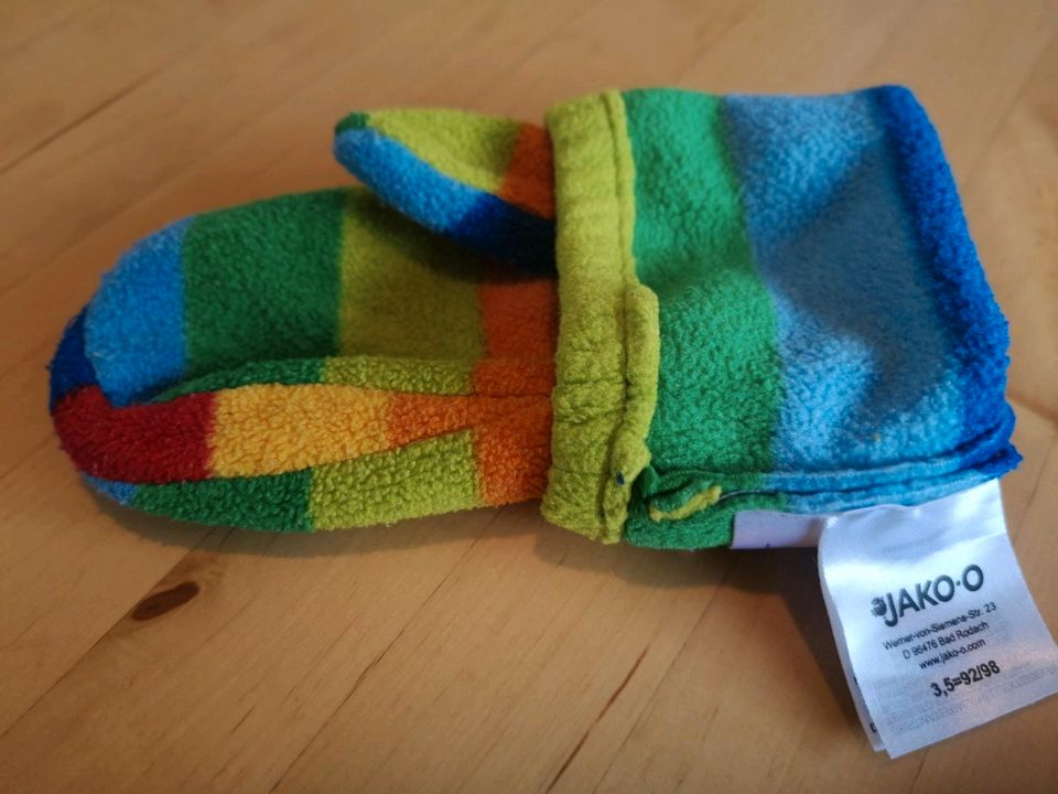 JAKO-O Set Mütze Schal Handschuhe Regenbogen in Isenbüttel