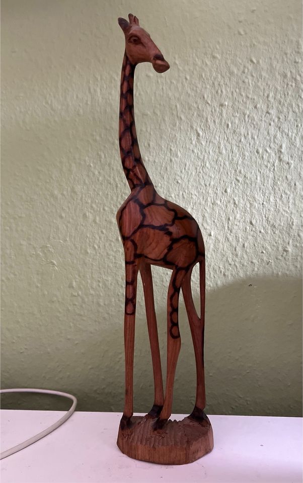 Holzgiraffe in Leipzig