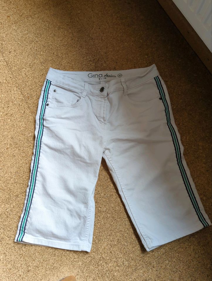 Bermudashorts Gr.40 weiß Ernstings Slim in Emsbüren