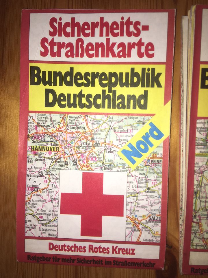 Deutsches Rotes Kreuz Sicherheits-Straßenkarte NORD + SÜD in Wadern