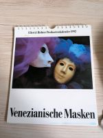 Ellert & Ruchert Postkartenkalender 1992 Venezianische Masken Niedersachsen - Schiffdorf Vorschau