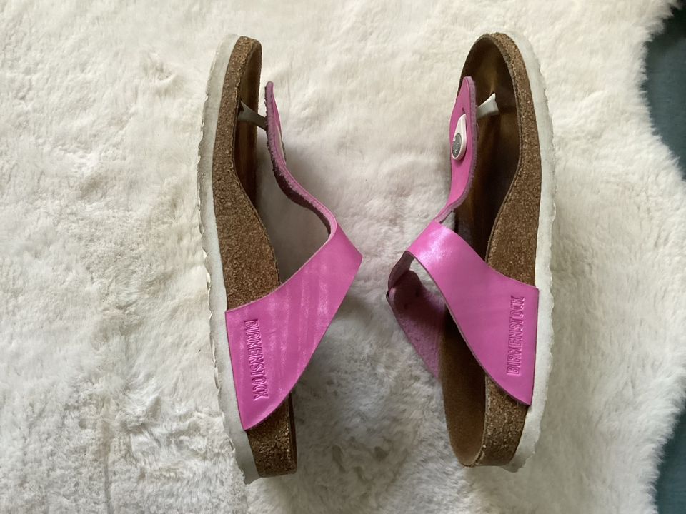 Birkenstock Gizeh pink schmal 37 ❤️ weiße Sohle ❤️ Neupreis 85€ in Waldkirch