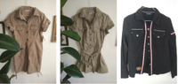 Kleid beige khaki oliv 38 Bluse schwarz Sixth Sense Retro Vintage Sachsen - Freital Vorschau