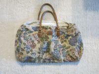 Robuste Stoff-Tasche beige-braun mit Blumen, ca. 50 cm breit Bayern - Augsburg Vorschau