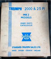 Triumph 2000 und 2.5 PI Ersatzteilkatalog Niedersachsen - Ostrhauderfehn Vorschau