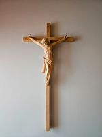2x Jesus Kreuz aus Holz, handgeschnitzt Bayern - Landensberg Vorschau