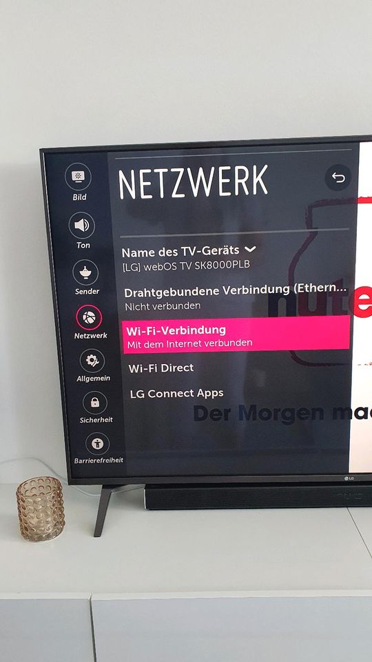 LG*smart TV* UHD* 55 zoll* schwarz in Hamburg