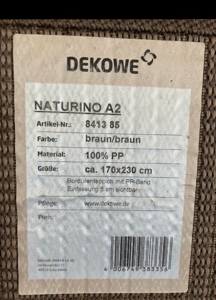 Teppich 170x230 naturino Dekowe in Neresheim