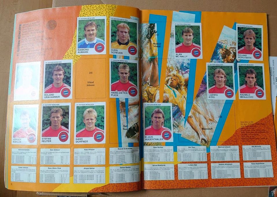 Panini Sticker Heft Bundesliga 1990 in Pasewalk