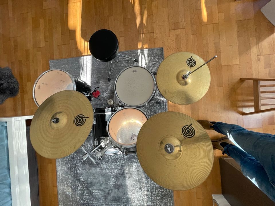 Schlagzeug Global Beat by Sonor, Drum Set schwarz mit BSX Becken in Köln