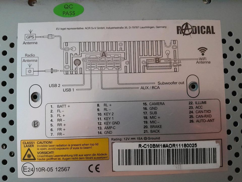 Radical R-10BM1 Android Radio für BMW E46 in Schacht-Audorf