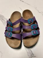 Birkenstock Florida Lila / mint gr 37 Schmal retro rar Nordrhein-Westfalen - Solingen Vorschau