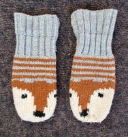 Kinder Handschuhe / Fäustlinge Strickoptik Motiv Fuchs Gr. 3 Kr. München - Ismaning Vorschau