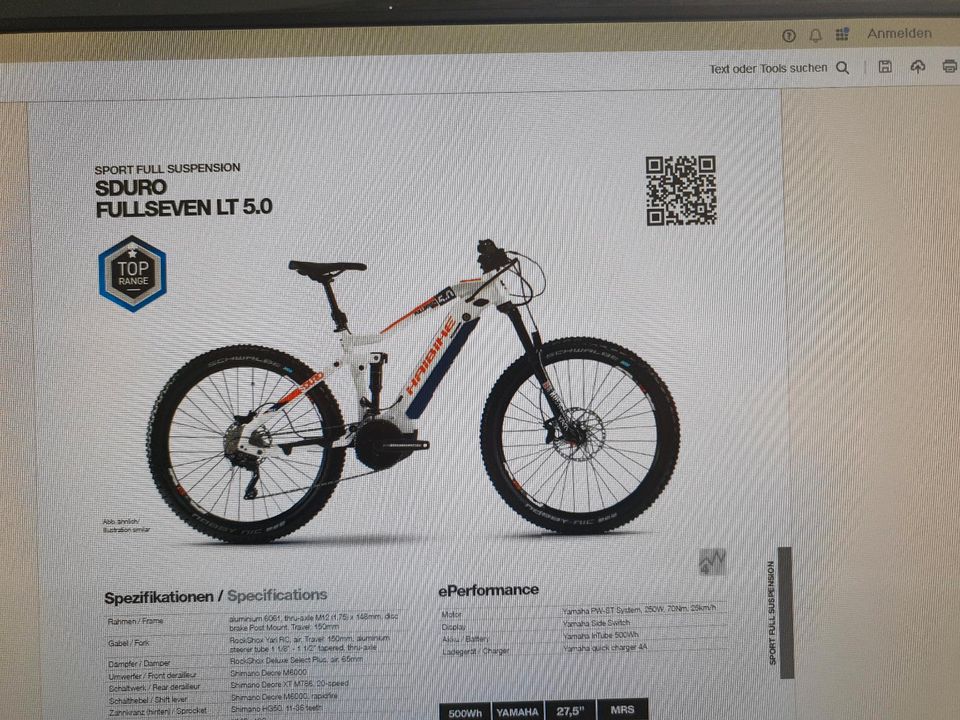 E-Bike von Haibike SDURO FullSeven LT 5.0,  MTB in Kaufering