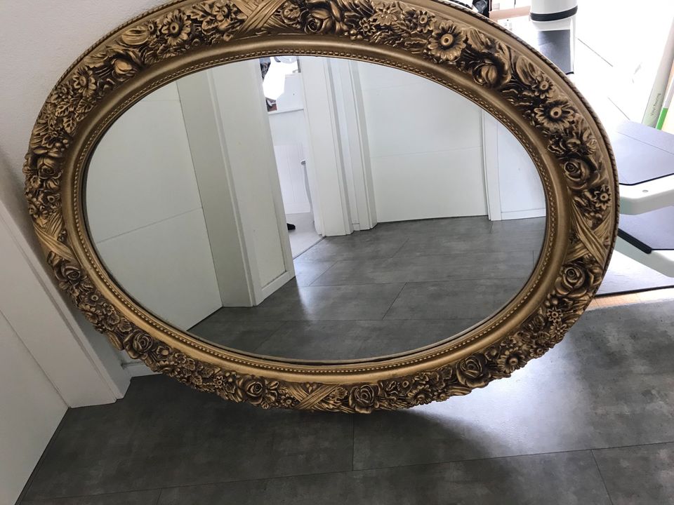 Oval Spiegel Gold  120x92 cm in Kohlberg