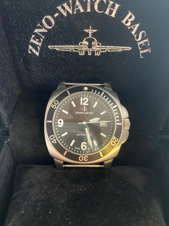 ZENO Army Carre Automatik Ankerzifferblatt Diver Taucheruhr in Baden Wurttemberg Schwaikheim kleinanzeigen