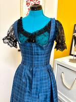 Vintage Dirndl Blau Nordrhein-Westfalen - Werther (Westfalen) Vorschau